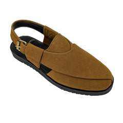 Mocha Suede Peshawari Chappal