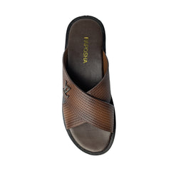 Brown Cross Slipper