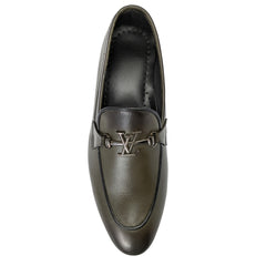 Dark Green Leather Shoe