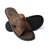 Brown Cross Slipper