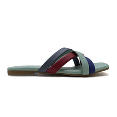 Multicolor Strappy Flats