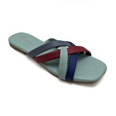 Multicolor Strappy Flats