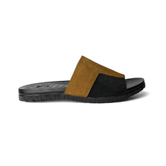 Black and Brown suede Slipper