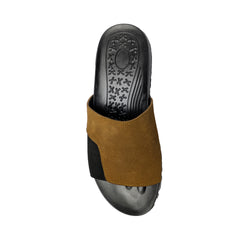 Black and Brown suede Slipper