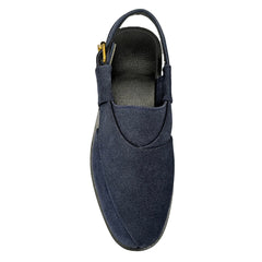 Dark Grayish Blue Peshawari Chappal