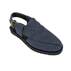 Dark Grayish Blue Peshawari Chappal