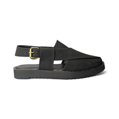 Black Moonrise Peshawari Chappal