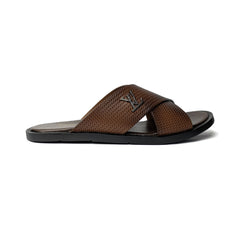 Brown Cross Slipper