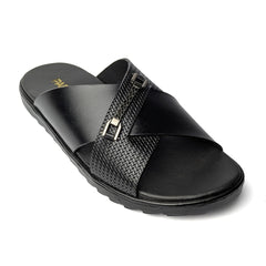 Black Cross Slipper