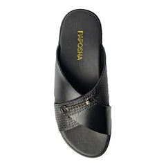 Black Cross Slipper