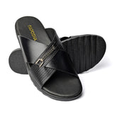 Black Cross Slipper
