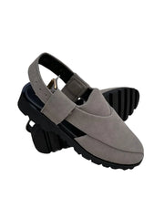 Grey Suede Grip Sole Sandals