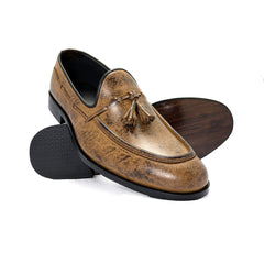 Brown Leather Tassel  Shoe