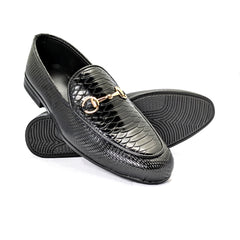 Synthetic Leather Black Shoe PP-1485