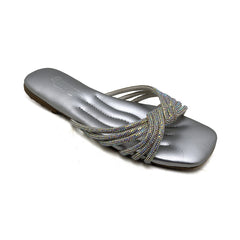 Grey Fancy Slipper