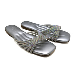 Grey Fancy Slipper