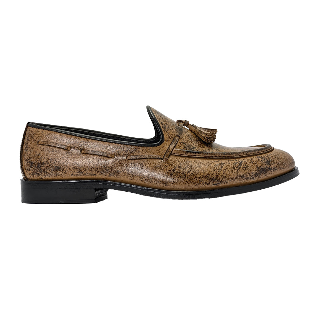 Brown Leather Tassel  Shoe