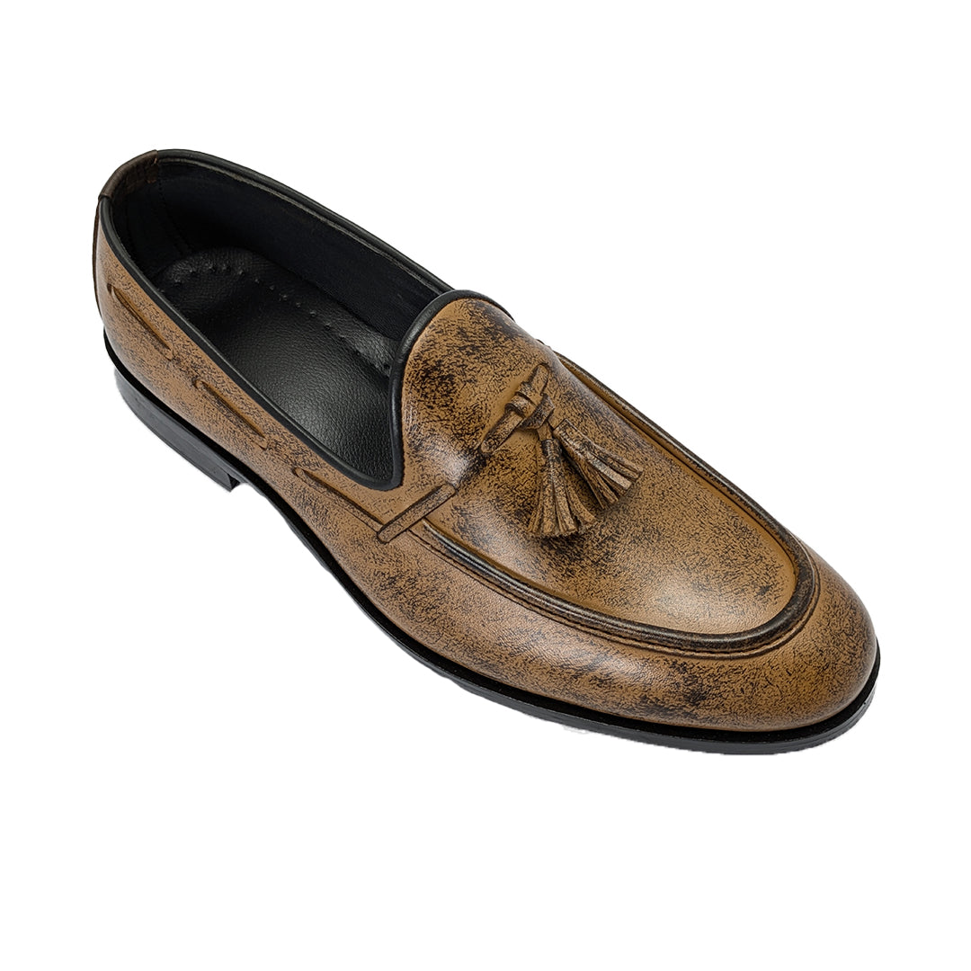 Brown Leather Tassel  Shoe