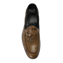 Brown Leather Tassel  Shoe