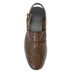 Brown Croc Peshawari Chappal