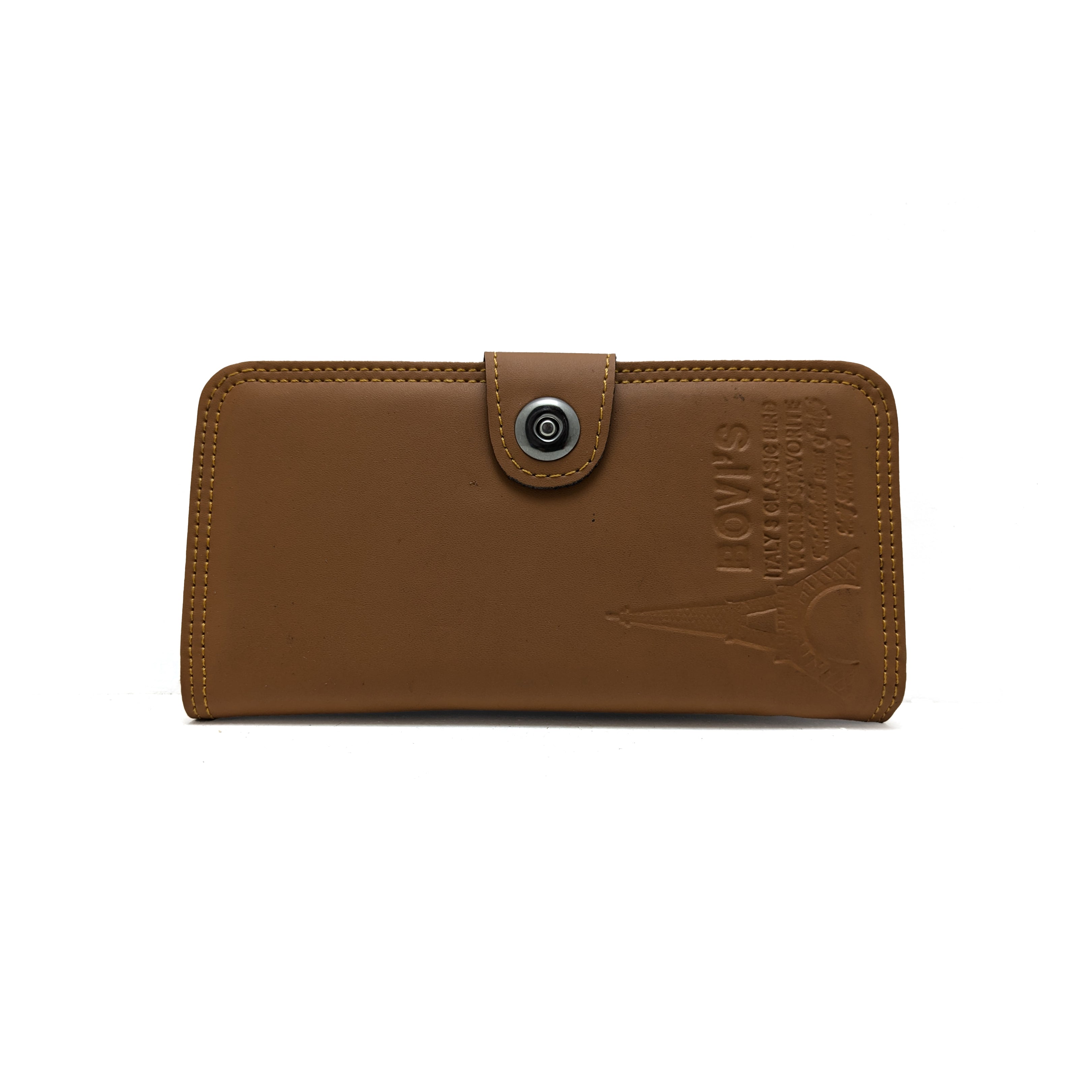 Men Brown Long Wallet