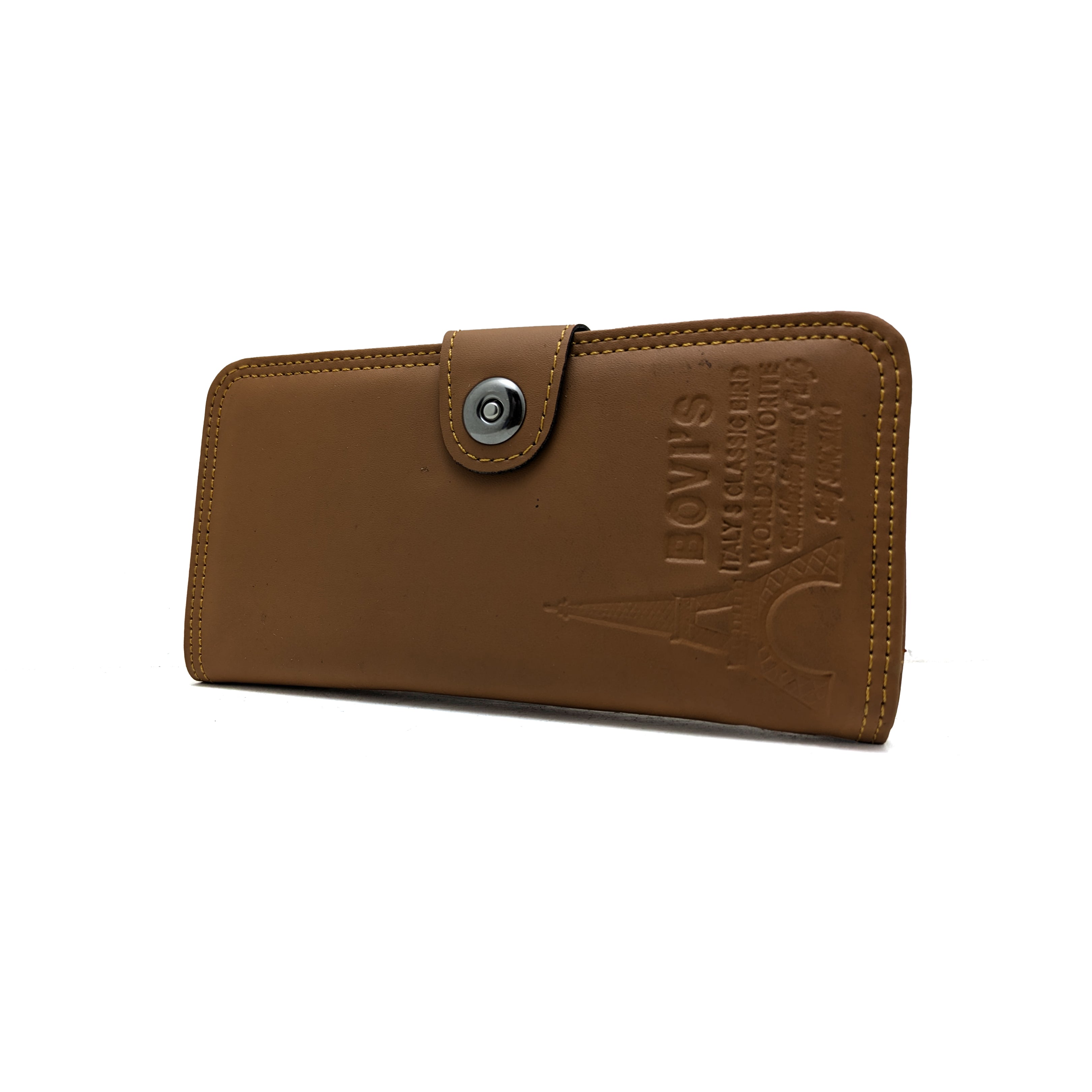 Men Brown Long Wallet