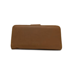 Men Brown Long Wallet