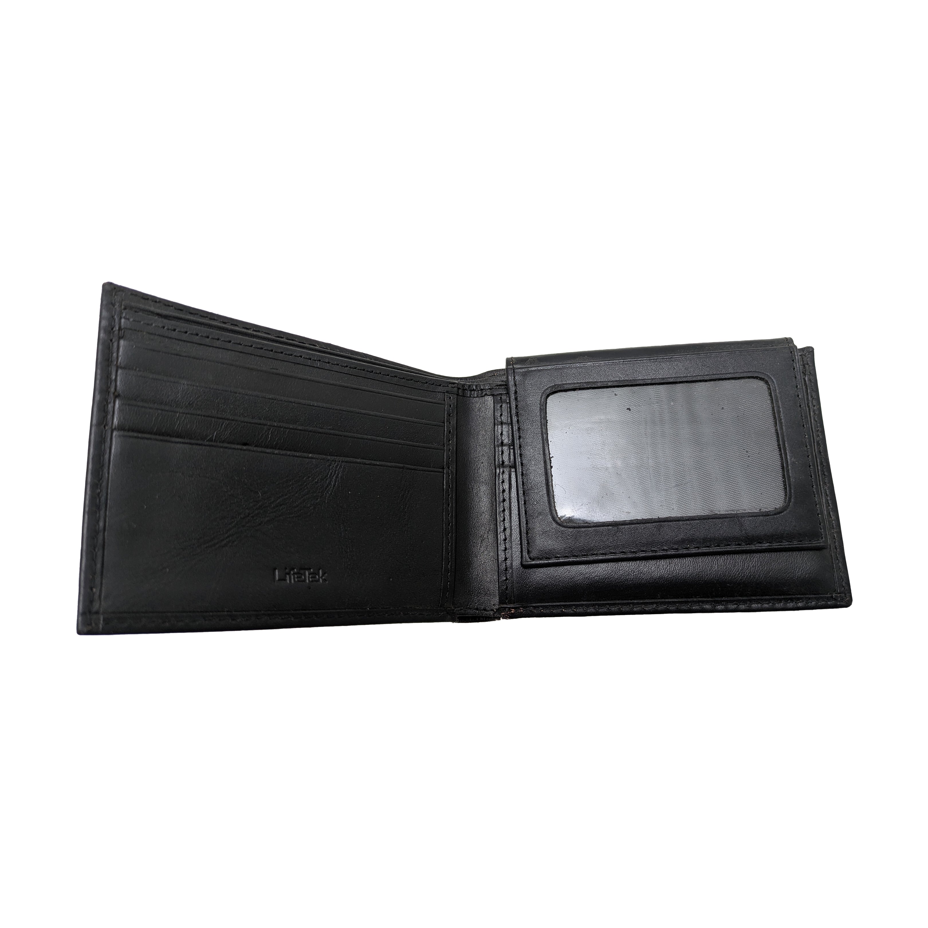 Men Plain Black Regular Wallet