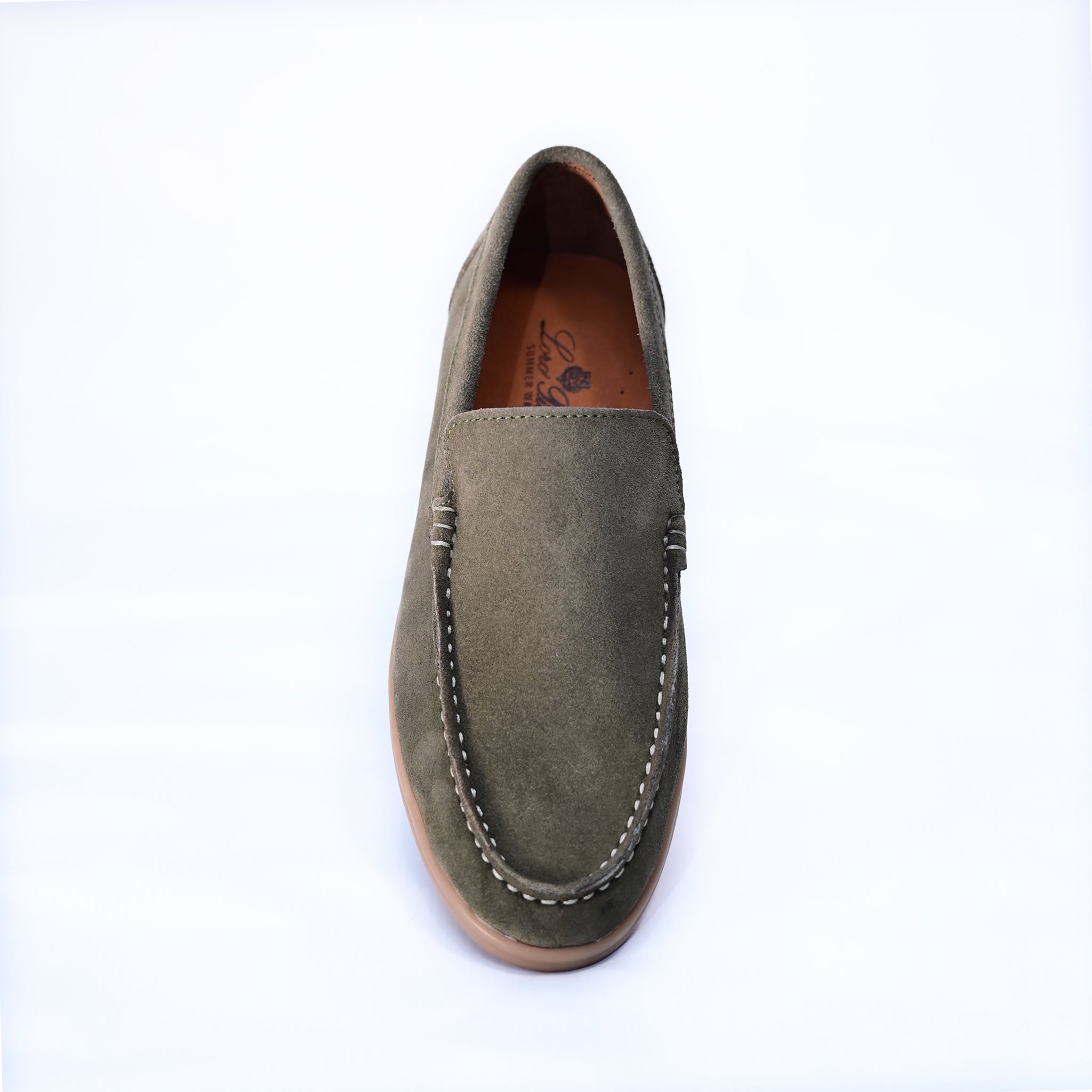 Greenish Loro Piana Pure Leather Shoes