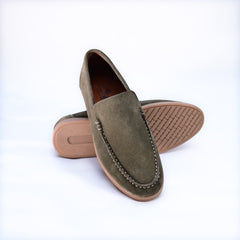 Greenish Loro Piana Pure Leather Shoes