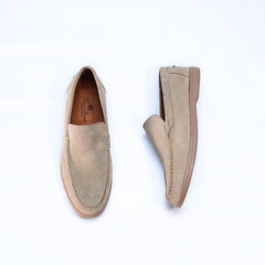 Loro Piana Classic Cream Leather Shoes