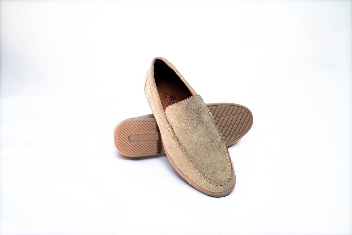 Loro Piana Classic Cream Leather Shoes